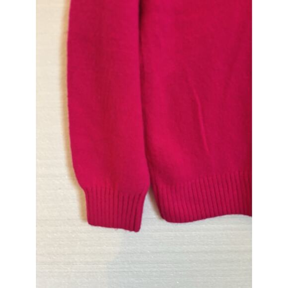 Vince Camuto Pink Pullover Oversized Knit Sweater SZ S Cozy Essential V Neck - Picture 5 of 6